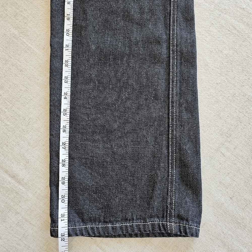 Baleno Wide Leg Jeans Faded Black Size 31 - Picture 10 of 13